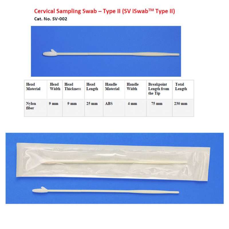 Cervical Sampling Swab – Type II (SV iSwab™ Type II) – Med Biosciences
