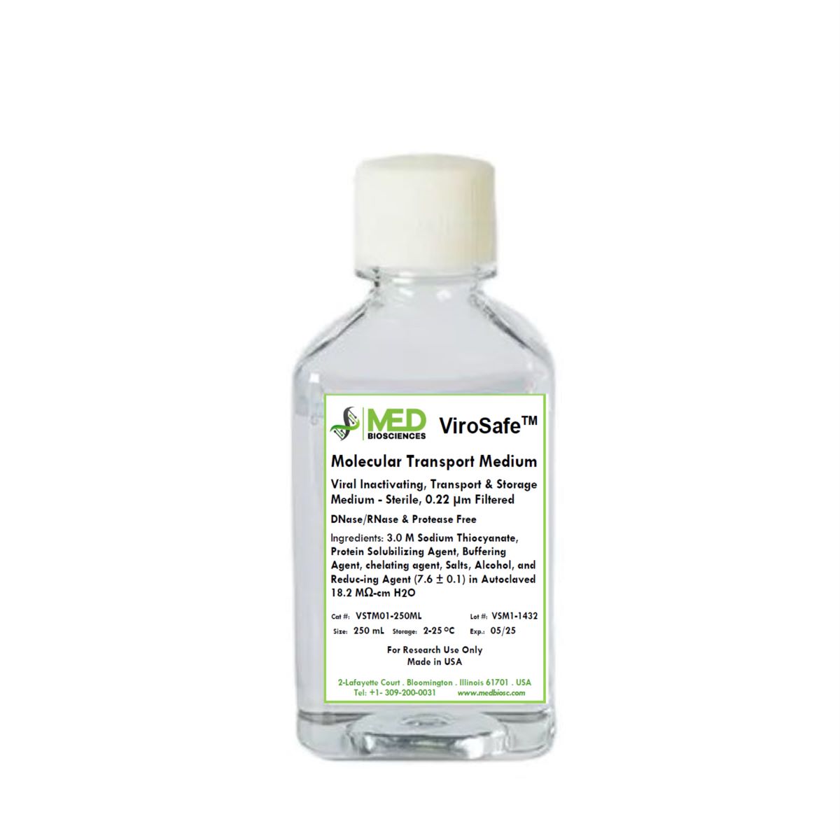 ViroSafe MTM - Molecular Transport Medium (250 mL & 500 mL) pic-2