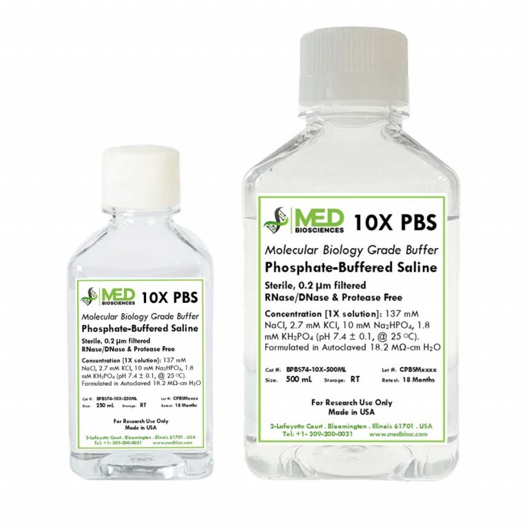 10X PBS – Phosphate Buffered Saline (pH 7.4, Sterile-Filtered, DNase ...
