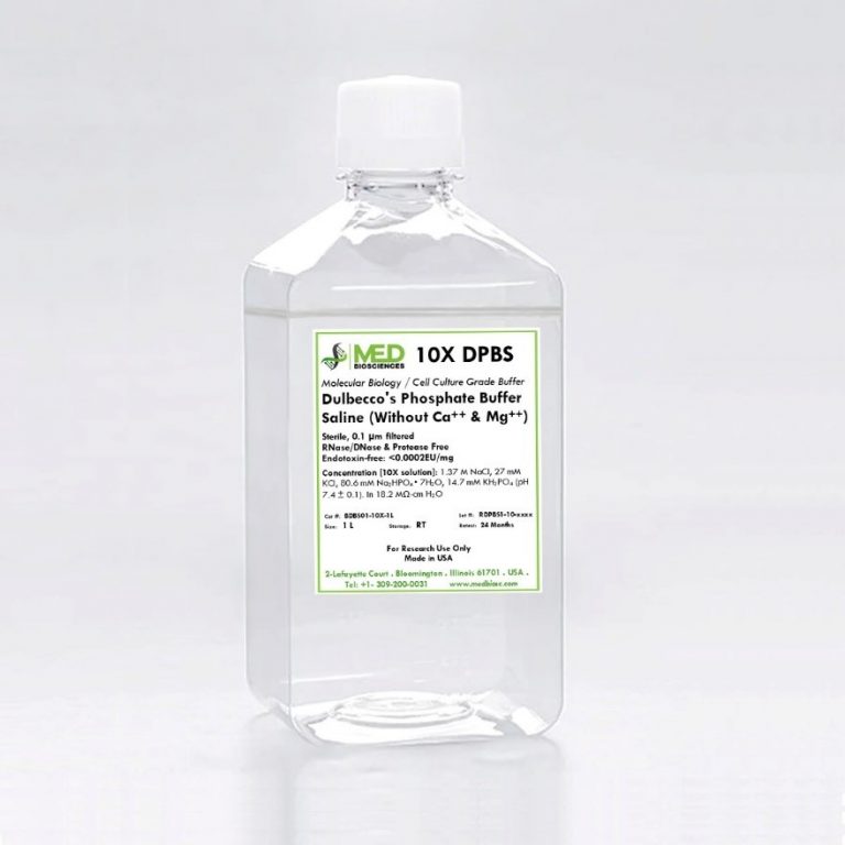 10X DPBS – Dulbecco′s Phosphate Buffered Saline (Without Calcium and ...