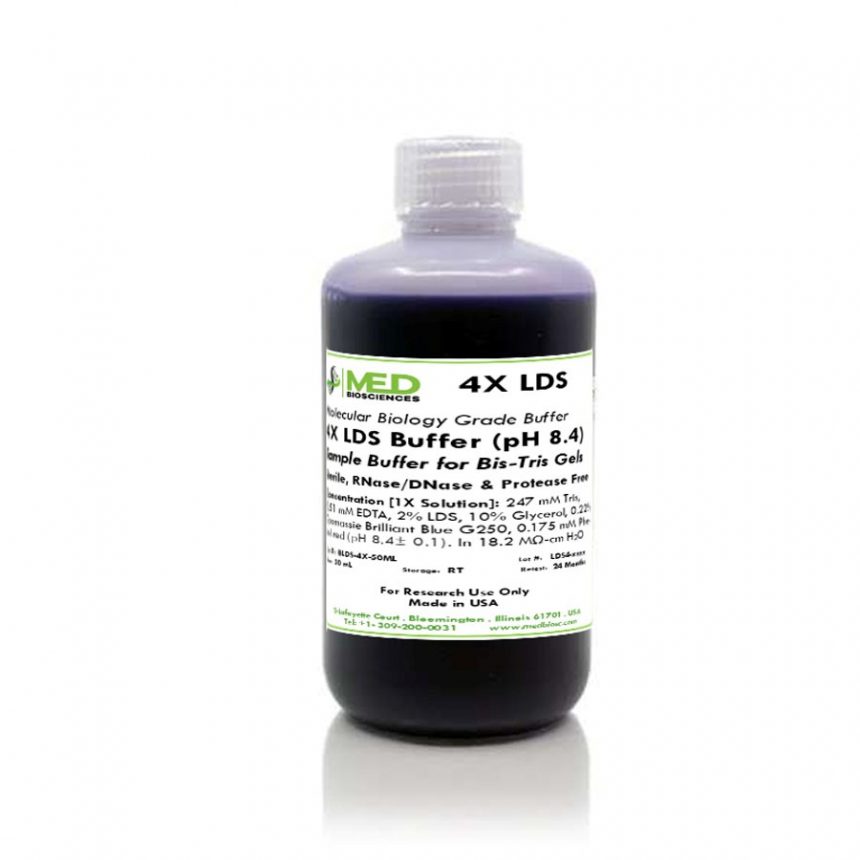 4X LDS Sample Buffer – Protein Sample Loading Buffer for Bis-Tris Gels ...